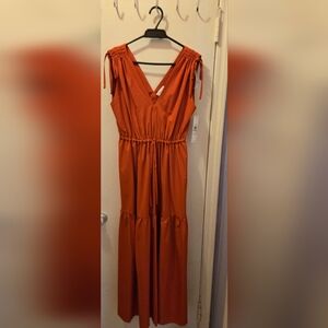 Calvin Klein Orange Dress Size 8